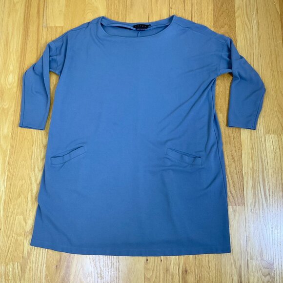 Hatch Dress Maternity Jersey Knit Pockets Blue (3/L) - Picture 5 of 9